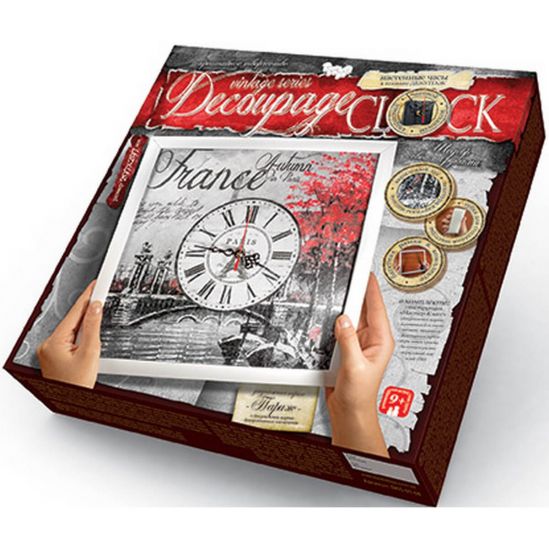 Набор для творчества «Часы Decoupage Clock» с рамкой - фото 1