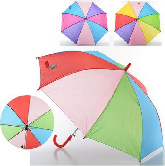 Детский разноцветный зонт - фото 1