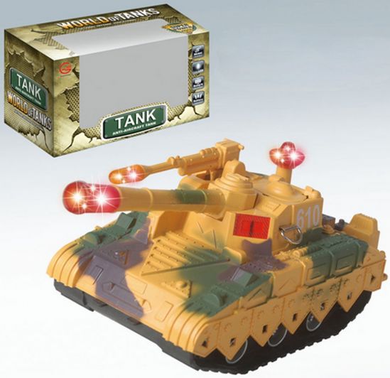 Игрушечный танк на батарейках - фото 1