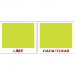 Карточки мини украинско-английские Цвета