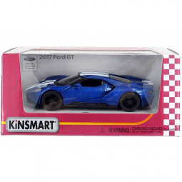 Машинка Kinsmart Ford GT with printing 2017