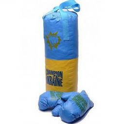 Детская боксерская груша с перчатками «Украина» маленькая