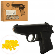 Пистолет металлический с пульками ZM02