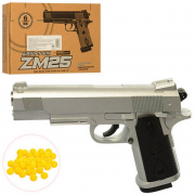 Пистолет металлический с пульками ZM25