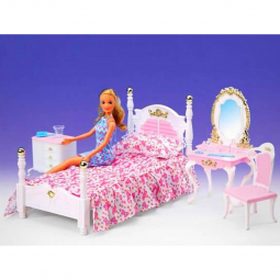 Мебель для куклы Gloria спальня с комодом