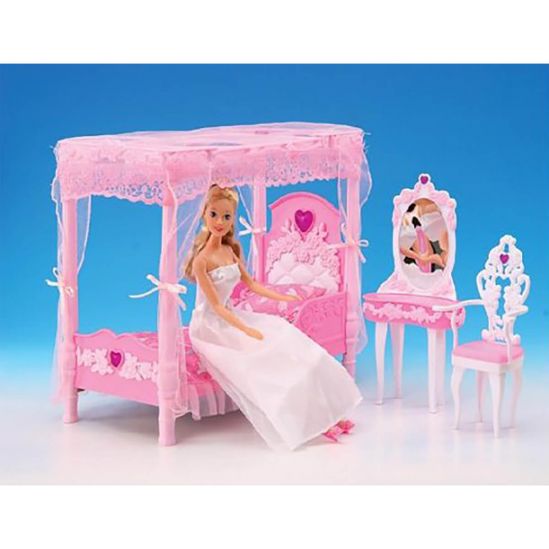 Мебель для куклы «Gloria» Спальня с туалетным столиком - фото 1