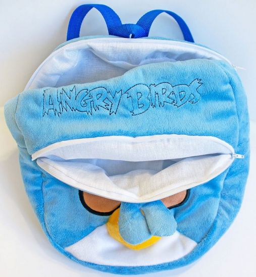 Мягкий голубой рюкзак «Джим Angry birds» - фото 2