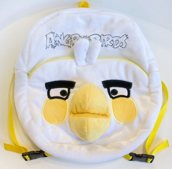 Мягкий белый рюкзак «Матильда Angry birds» - фото 1