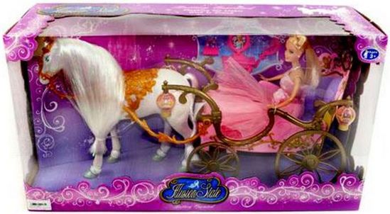 Карета с лошадью и куклой - фото 1