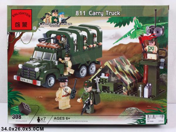 Конструктор Brick Военный грузовик 811 811