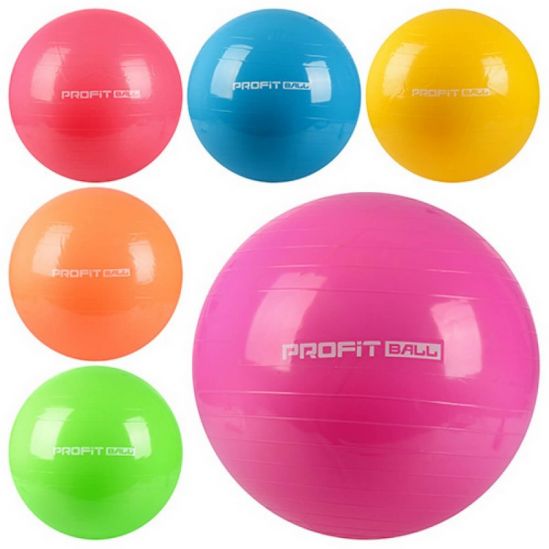 Мяч резиновый для фитнеса 6 цветов - фото 1