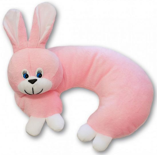 Подушка-рожок «Заяц розовый» - фото 1