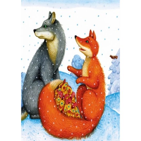 Книга детская маленькие сказки «Лисичка и волк» С542007У (укр язык) - фото 4