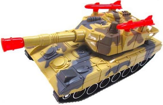 Игрушечный детский танк со светом и звуком - фото 3
