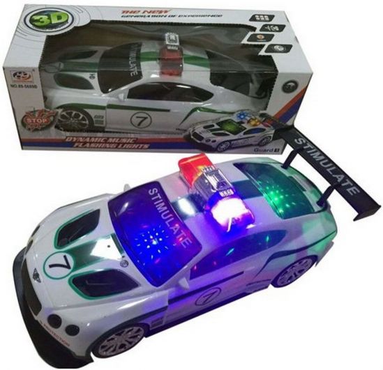 Машинка полицейская с 3D светом - фото 1
