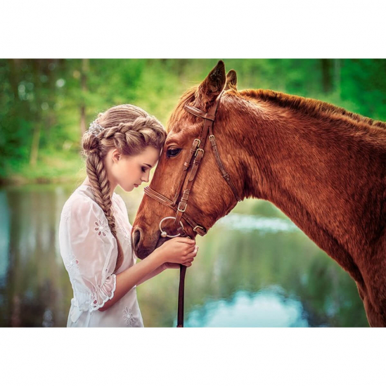 Пазлы «Девушка и лошадь» 500 эл - фото 2