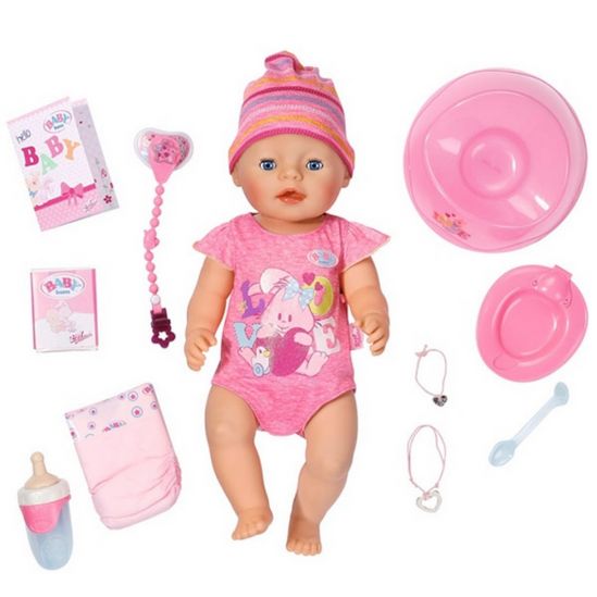 Кукла Zapf Baby Born Очаровательная Малышка с аксессуарами 43 см (822005) - фото 1