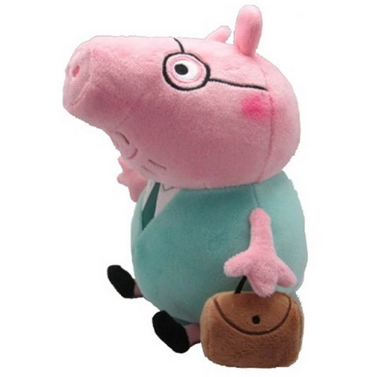 Мягкая игрушка «Папа Свин с портфелем» 30 см - фото 3