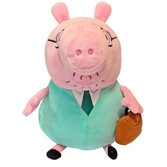 Мягкая игрушка «Папа Свин с портфелем» 30 см - фото 2