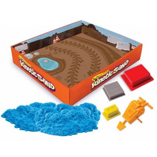 Набор голубого песка «Kinetic sand construction zone» 283 г - фото 4
