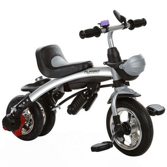 Велосипед 3-х колесный трансформер с быстросъемными колесами фиолетовый - фото 3