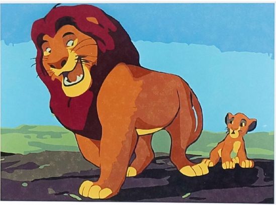 Картина «Король лев» по номерам - фото 1