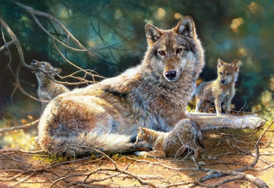 Пазлы «Волки» 1500 эл - фото 1