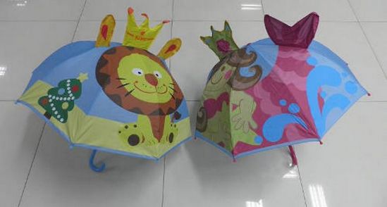 Зонт детский с ушками и короной - фото 3
