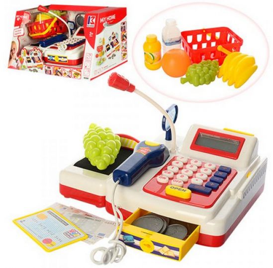 Кассовый аппарат для детей с продуктами - фото 1