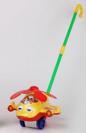 Каталка детская на палке «Вертолетик» - фото 3