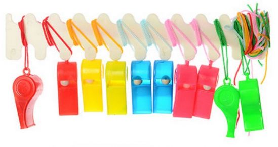 Набор цветных свистков - фото 1