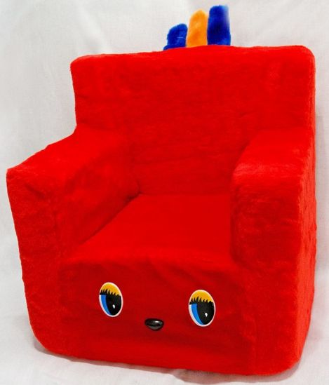 Детский красный стульчик - фото 1