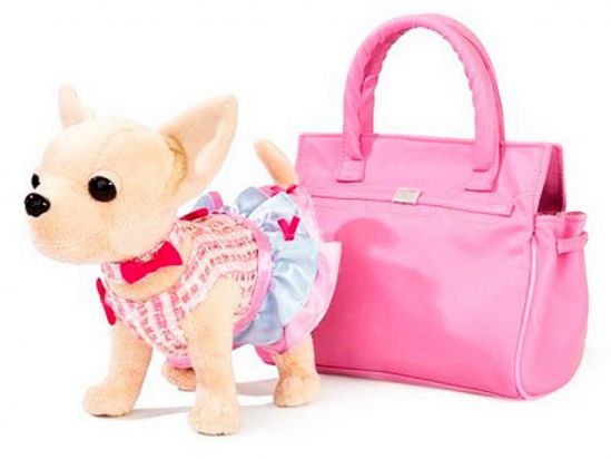 Игрушечная детская собачка в сумочке «Кикки» - фото 1