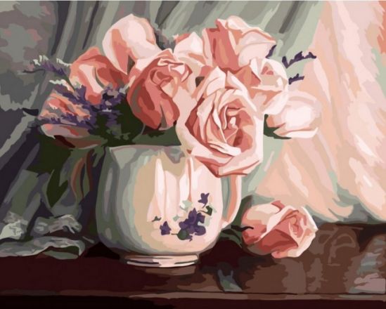 Картина по номерам «Романтичность роз» 40*50 см - фото 1