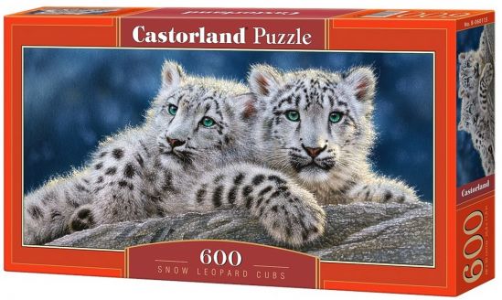 Пазлы Castorland 600 «Снежные леопарды» - фото 1