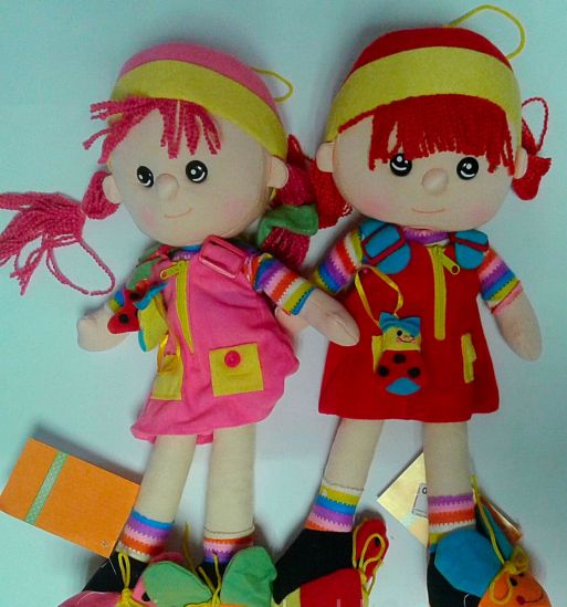 Мягкая детская кукла 2 цвета - фото 3