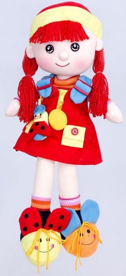 Мягкая детская кукла 2 цвета - фото 1