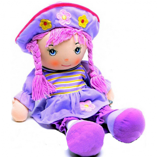 Мягконабивная музыкальная кукла 2 цвета - фото 2