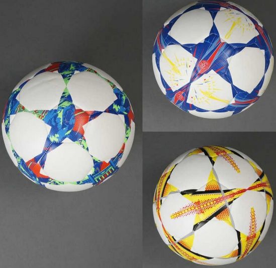 Футбольный мяч для мальчиков 3 цвета - фото 1