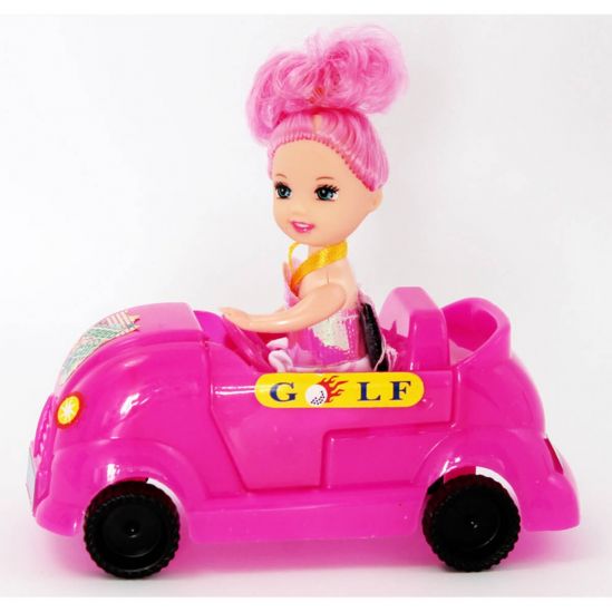 Маленькая кукла с автомобилем - фото 1