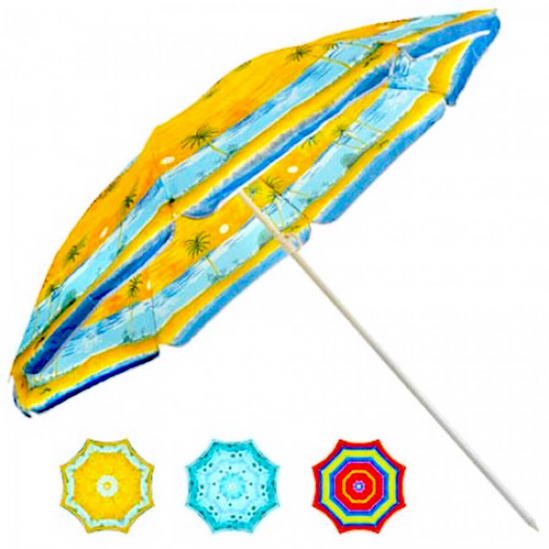 Зонт пляжный с наклоном диаметр 180 см - фото 1