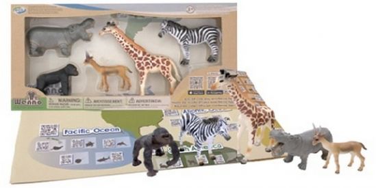 Игровой набор с QR-картой Wenno «Животные Африки S2» - фото 1