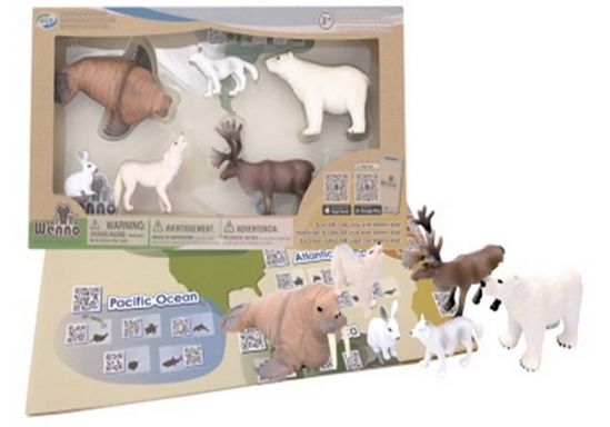 Игровой набор с QR-картой Wenno «Животные Арктики» - фото 1