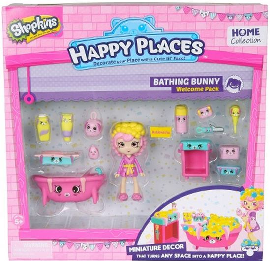 Игровой набор с куклой H ppy Places S1 - Ванная Комната «Бабли Гам» - фото 1