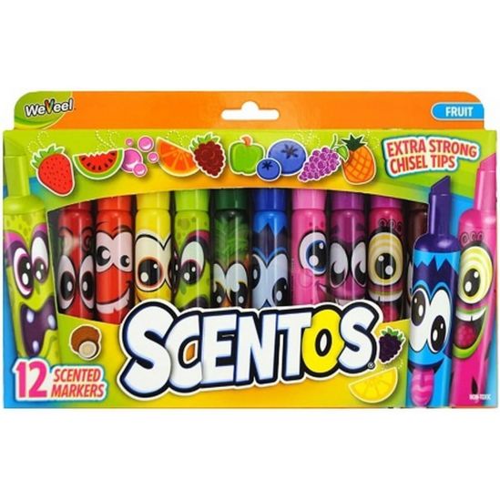 Набор ароматных маркеров для рисования Scentos «Штрих» 12 цветов - фото 2