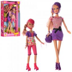 Куклы Defa сестры с рюкзаком 2 цвета