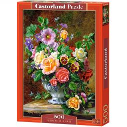 Пазлы Castorland 500 «Цветы в вазе»