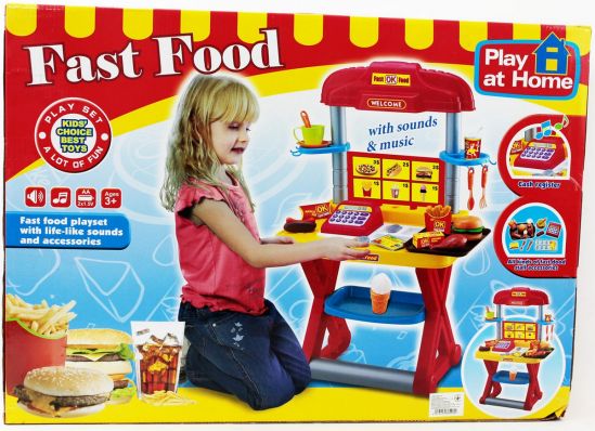 Игровой набор «Fast Food» c кассой и продуктами - фото 1