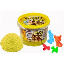 Кинетический песок с ароматом банана «Magik Sand» желтый 500 г