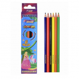 Набор цветных карандашей «Pincess» 6 шт